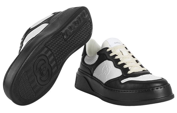 Gucci GG Embossed Sneaker 'Black White Leather' 669582-AAA4T-1068 sold by KicksCrew product image thumbnail 5