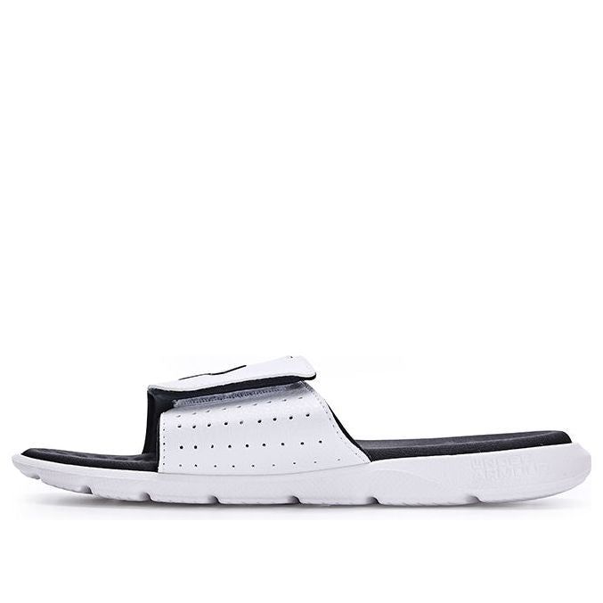 (GS) Under Armour Ignite Pro Slides 'White and Black' 3026036 sold by KicksCrew