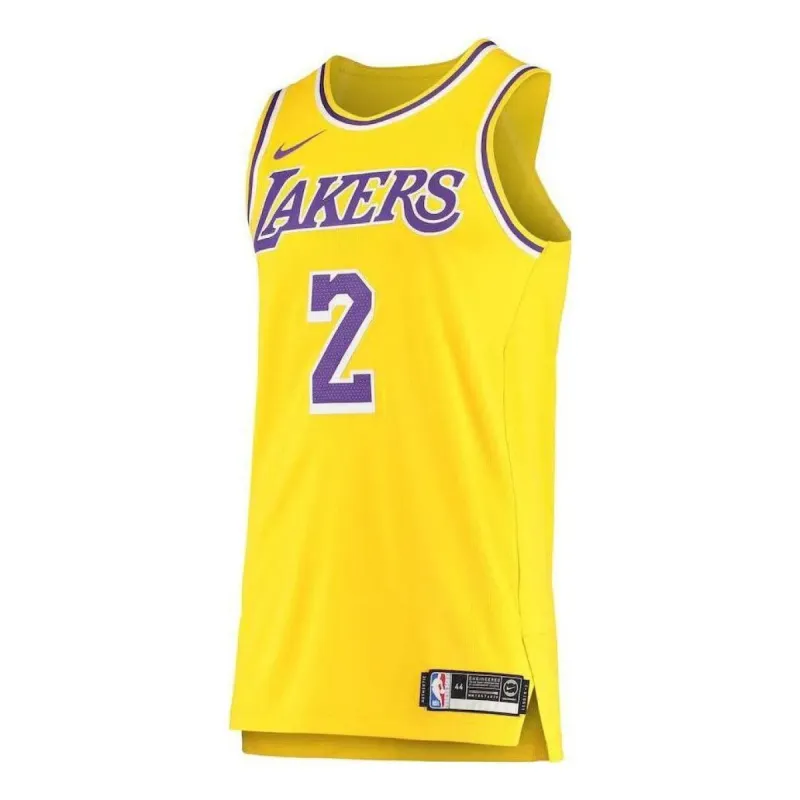 Nike NBA Los Angeles Lakers Lonzo Ball Engineered VK Jersey 'Gold' AA7265-728 sold by KicksCrew