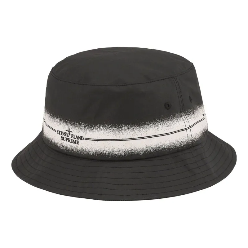 Supreme x Stone Island Stripe Crusher Hat 'Black White' SUP-SS22-773 sold by KicksCrew