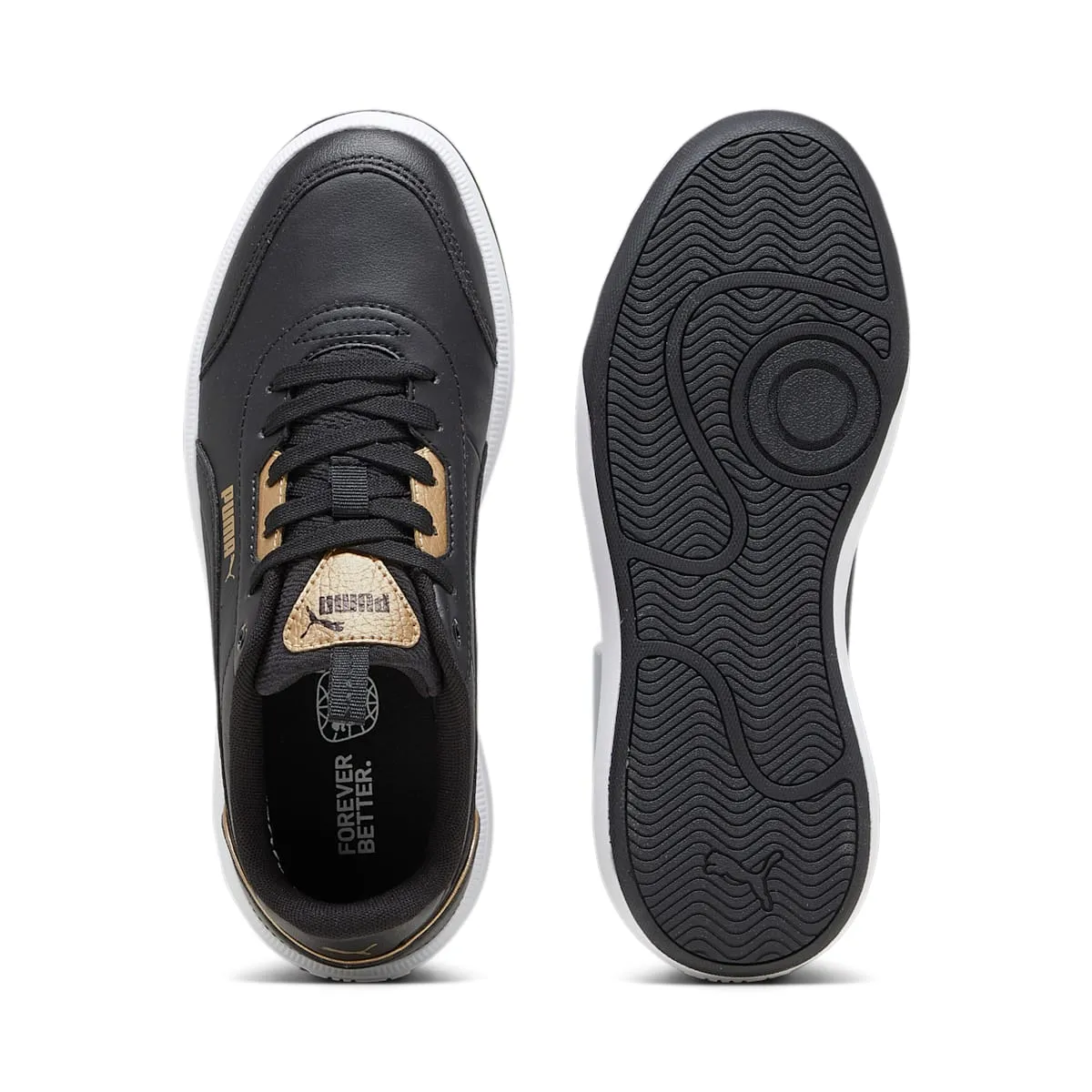 (WMNS) PUMA Tori 'Pop-Up Metallics Black Gold' 392490-01 sold by KicksCrew product image thumbnail 4