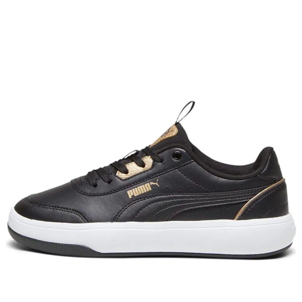 (WMNS) PUMA Tori 'Pop-Up Metallics Black Gold' 392490-01 sold by KicksCrew