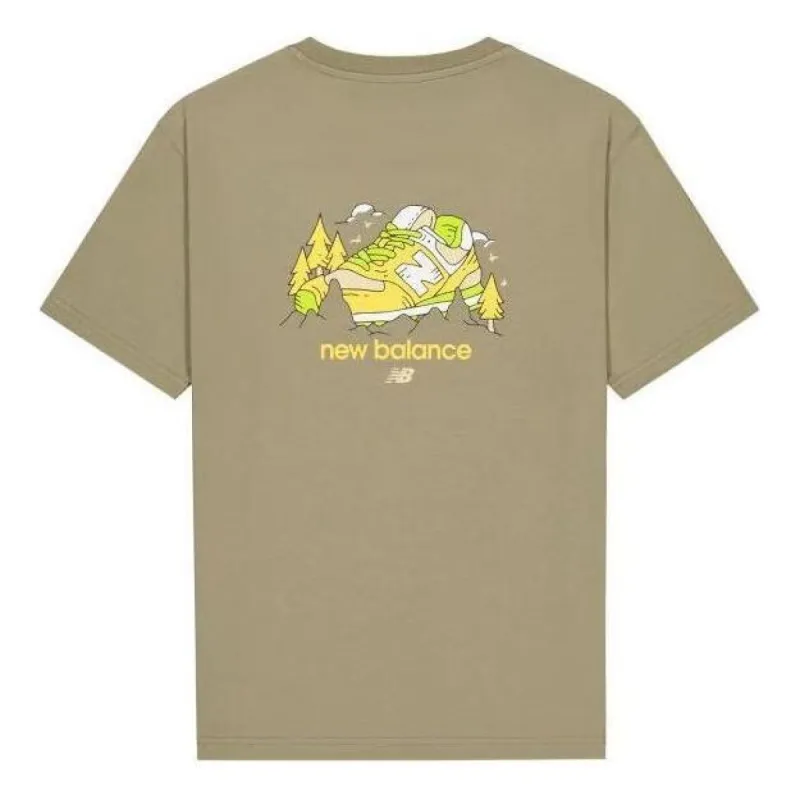 New Balance Shoe Graphic T-Shirt 'Khaki' AMT41362-CGN sold by KicksCrew
