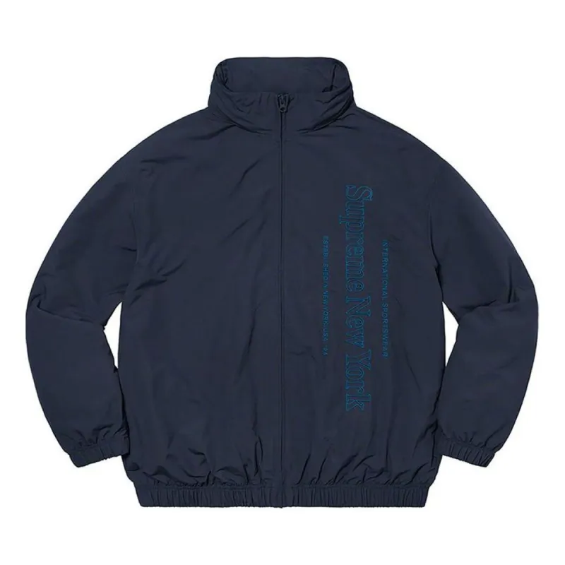Supreme Side Logo Track Jacket 'Navy' SUP-FW20-084 sold by KicksCrew