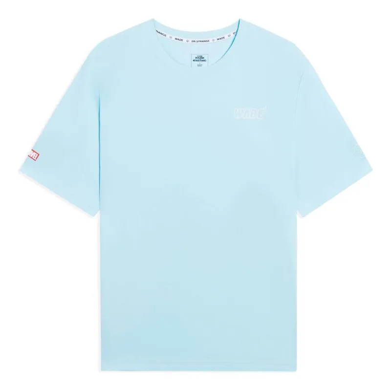 Li-Ning x MARVEL Way Of Wade Graphic T-shirt 'Light Blue' AHSS675-5 sold by KicksCrew