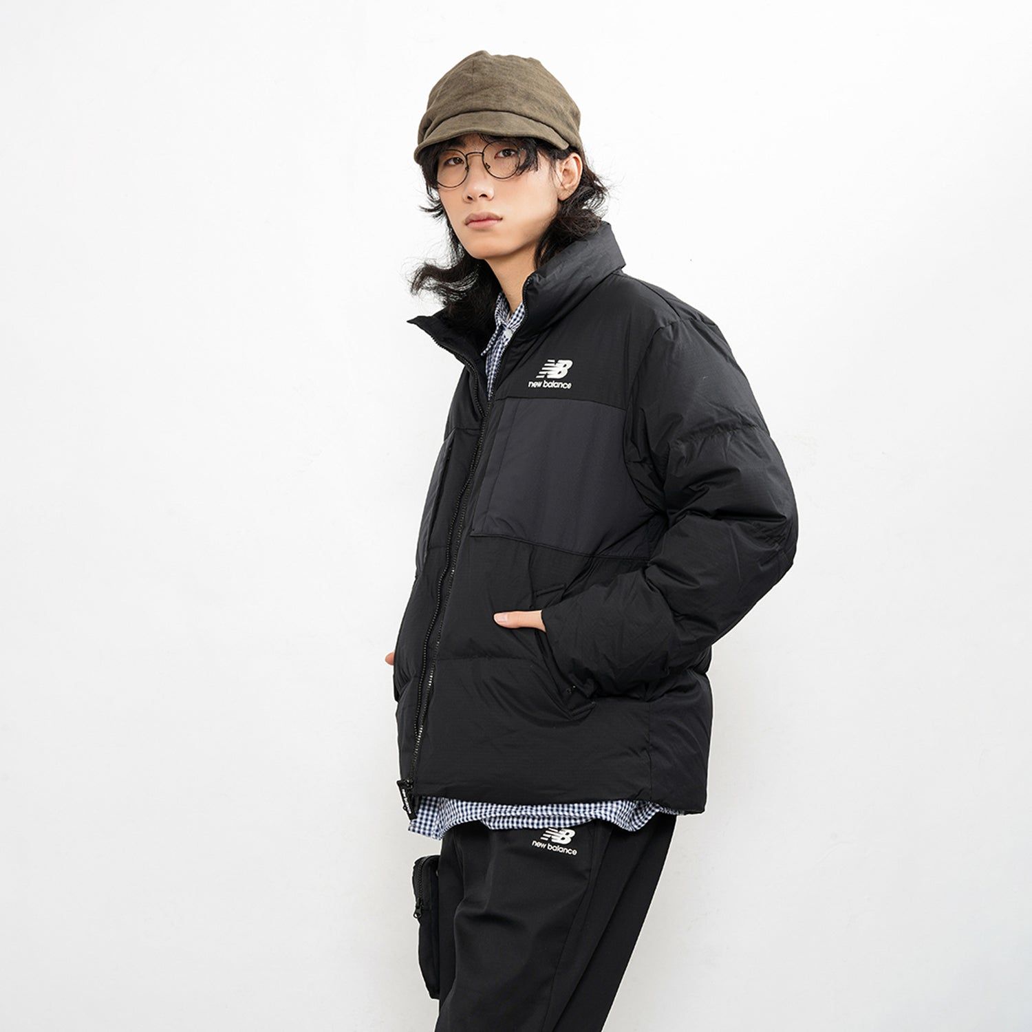 New Balance Short Down Jacket 'Black' 5PB43053-BK sold by KicksCrew product image thumbnail 5