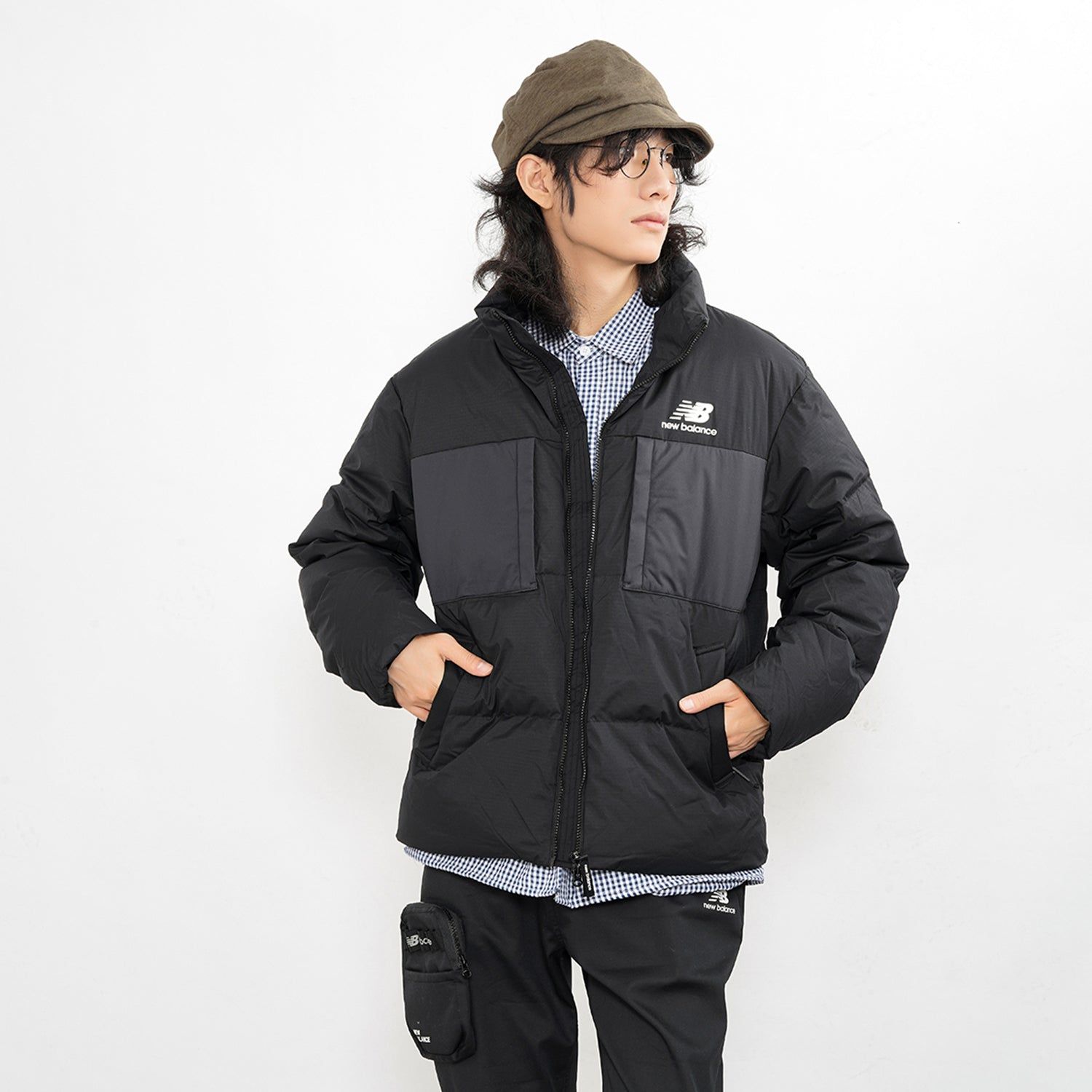 New Balance Short Down Jacket 'Black' 5PB43053-BK sold by KicksCrew product image thumbnail 3