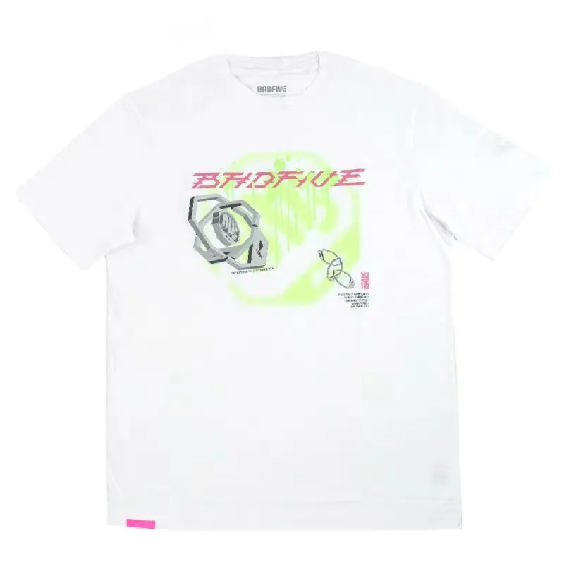 Li-Ning BadFive Graphic T-shirt 'White' AHSS663-1 sold by KicksCrew