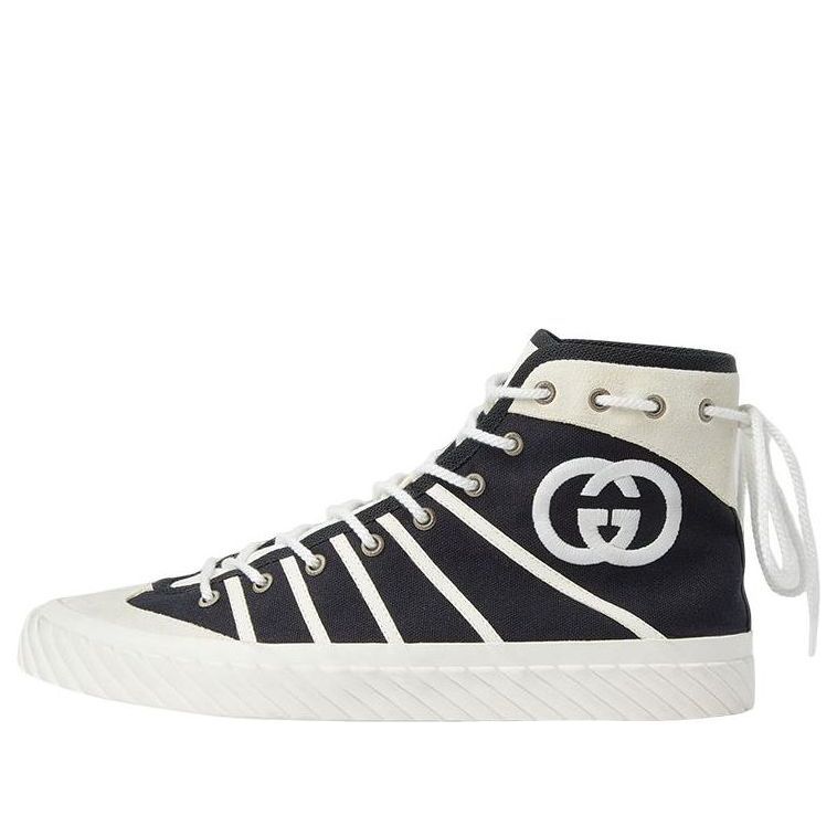 GUCCI GG Tortuga High Sneakers 'Black White' 741893-FABJU-1297 sold by KicksCrew