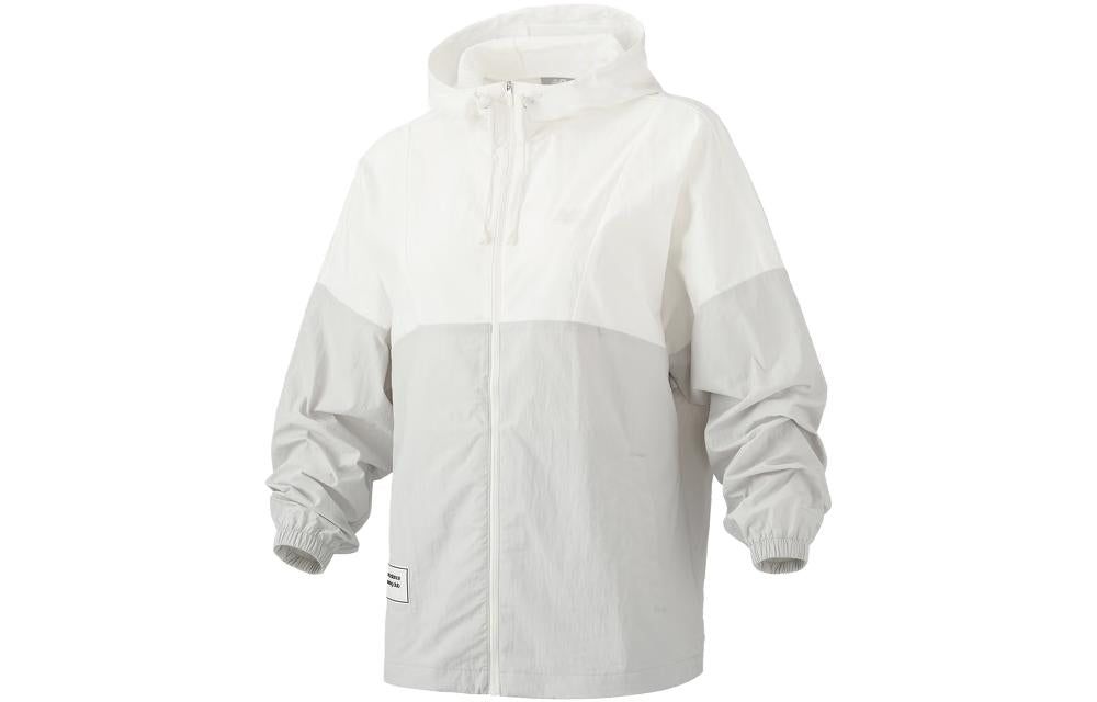 (WMNS) New Balance Authentic Sport Jacket 'White Grey' 5AD37632-LGR sold by KicksCrew product image thumbnail 2