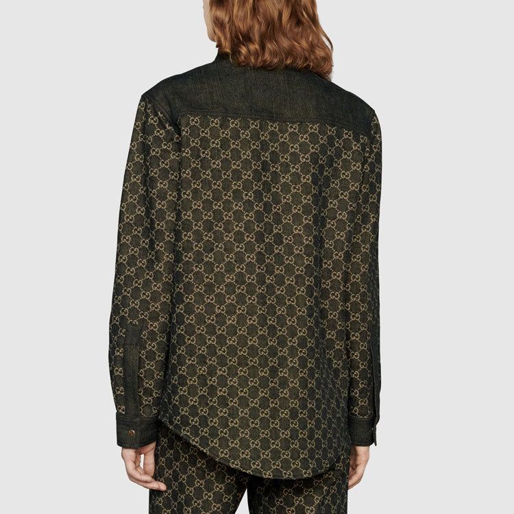 Gucci GG Jacquard Denim Shirt 'Black' 669613-XDBUF-1289 sold by KicksCrew product image thumbnail 4