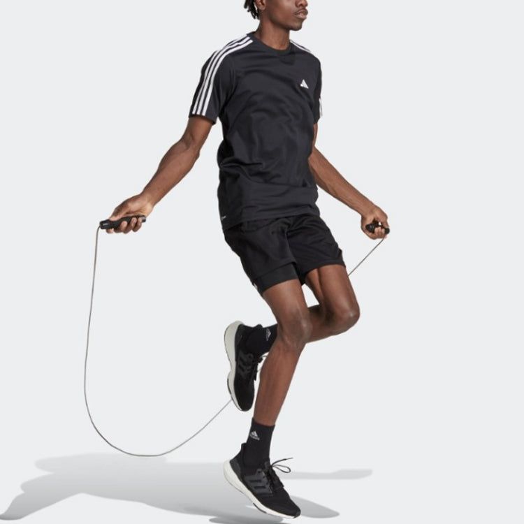 adidas Essentials 3-Stripes Training T-Shirt 'Black' IB8150 sold by KicksCrew product image thumbnail 4