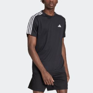adidas Essentials 3-Stripes Training T-Shirt 'Black' IB8150 sold by KicksCrew