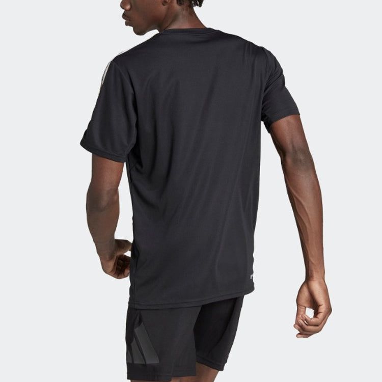 adidas Essentials 3-Stripes Training T-Shirt 'Black' IB8150 sold by KicksCrew product image thumbnail 3