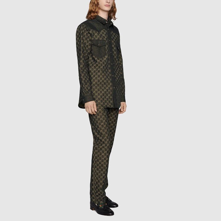 Gucci GG Jacquard Denim Shirt 'Black' 669613-XDBUF-1289 sold by KicksCrew product image thumbnail 2