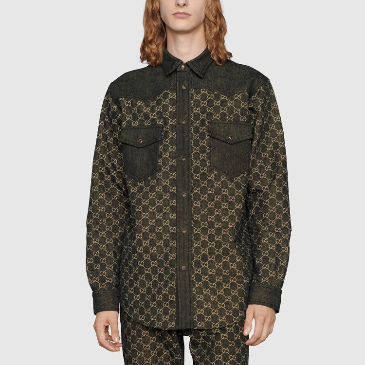Gucci GG Jacquard Denim Shirt 'Black' 669613-XDBUF-1289 sold by KicksCrew product image thumbnail 3