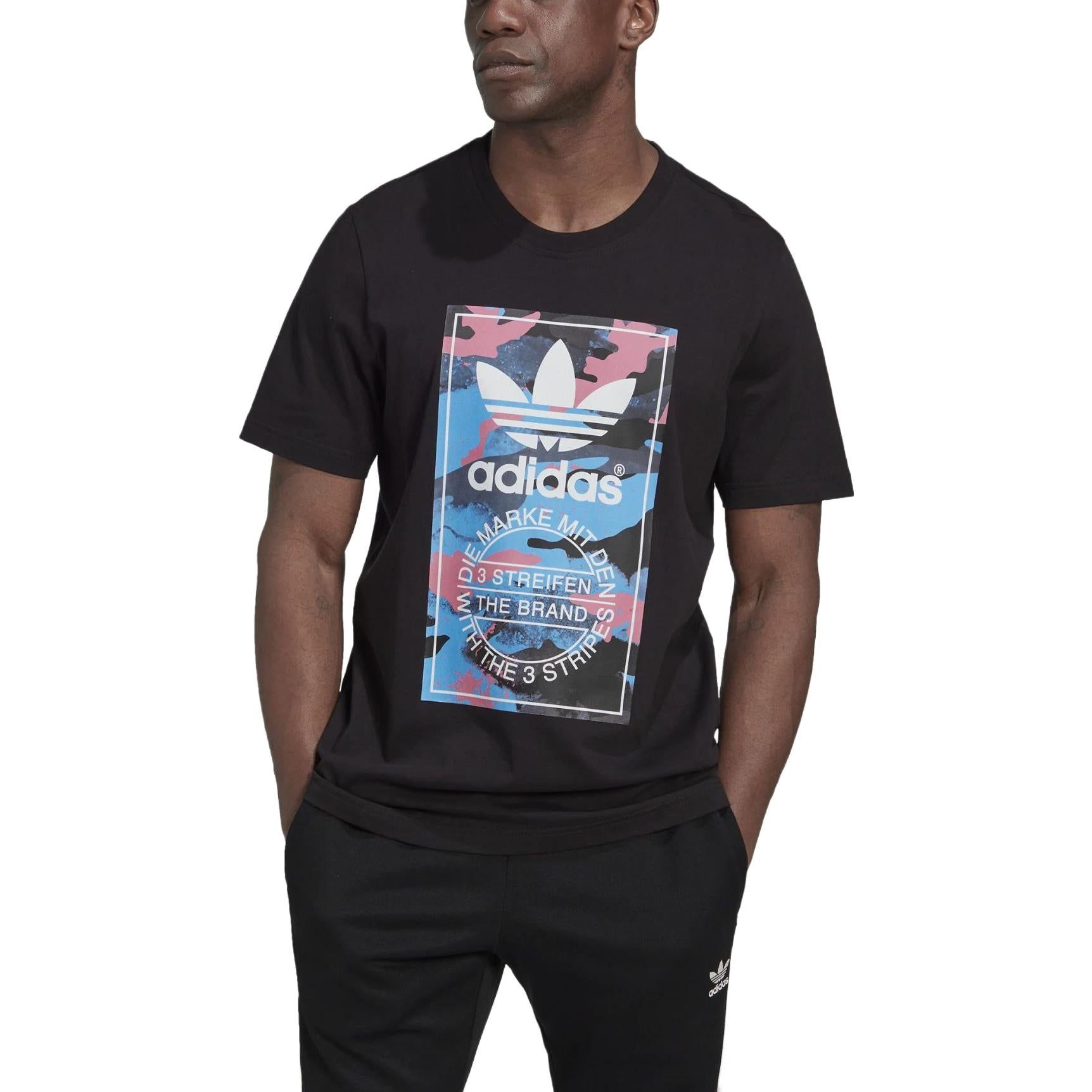 adidas originals Graphic Camo T-shirt 'Black' HK5157 sold by KicksCrew product image thumbnail 2