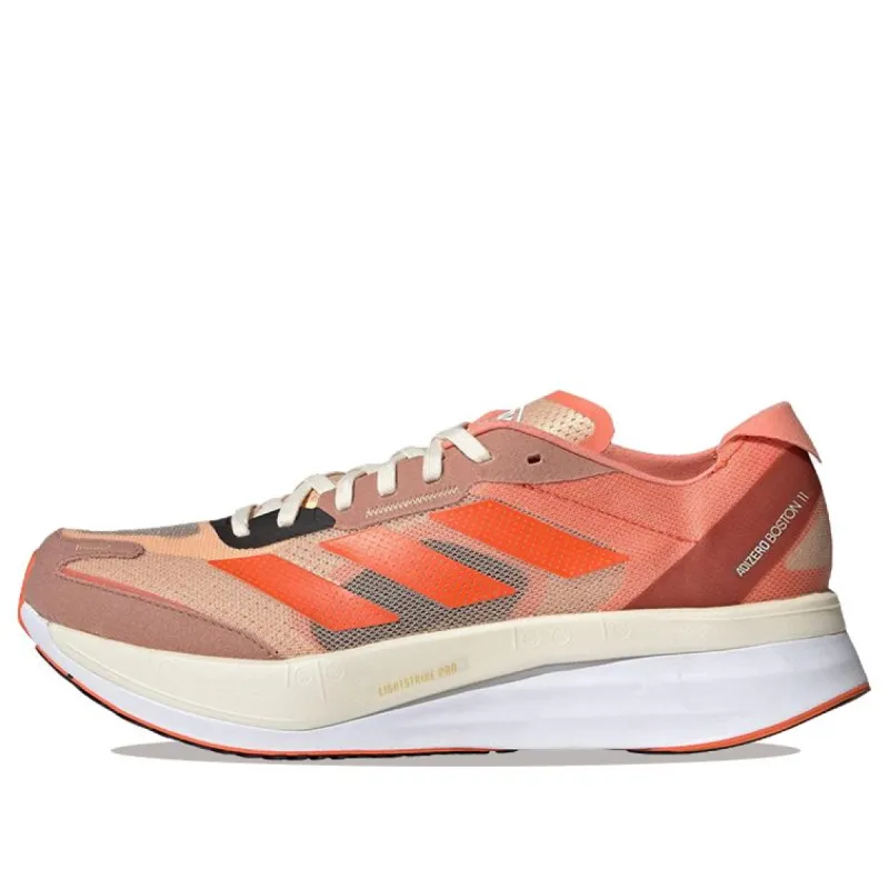 adidas Adizero Boston 11 'Halo Blush Semi Impact Orange Clay Strata' HQ3702 sold by KicksCrew