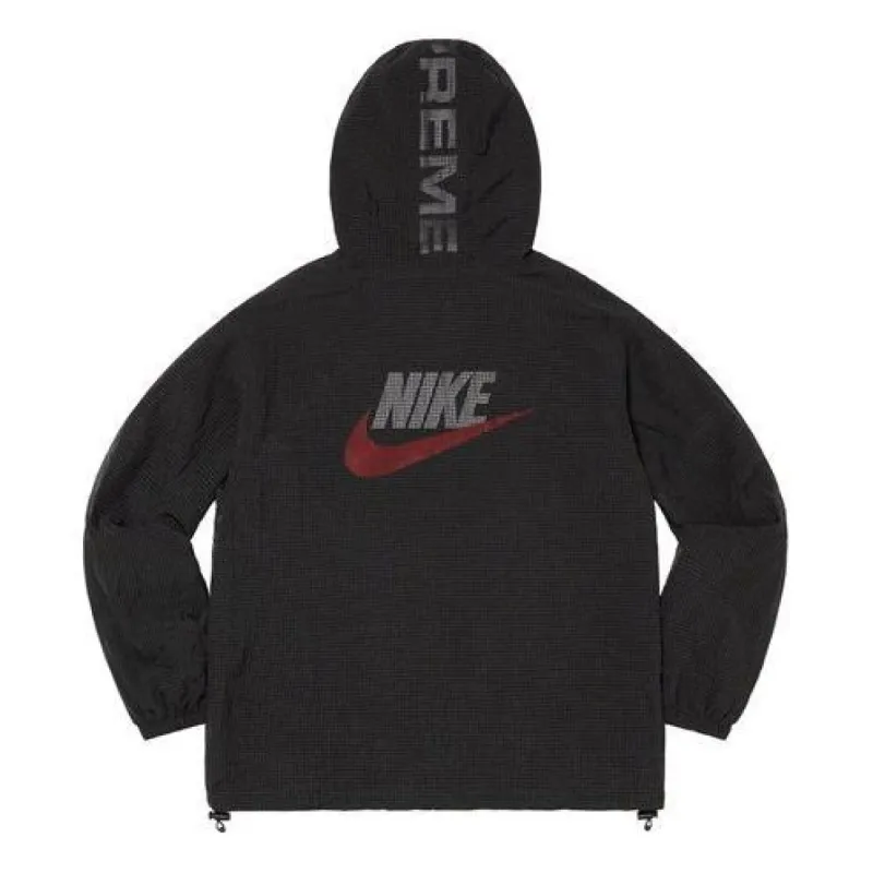 Supreme x Nike Jewel Reversible Ripstop Anorak Hoodie 'Black Red Grey' SUP-FW20-066 made by Supreme