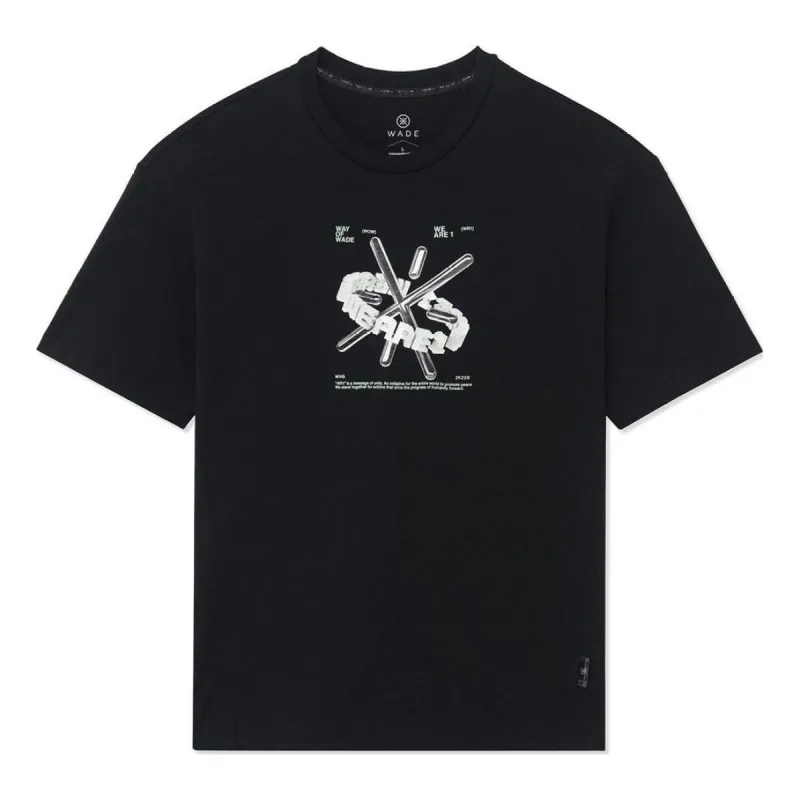Li-Ning x Glare Way Of Wade Graphic T-shirt 'Black' AHSS645-1 sold by KicksCrew