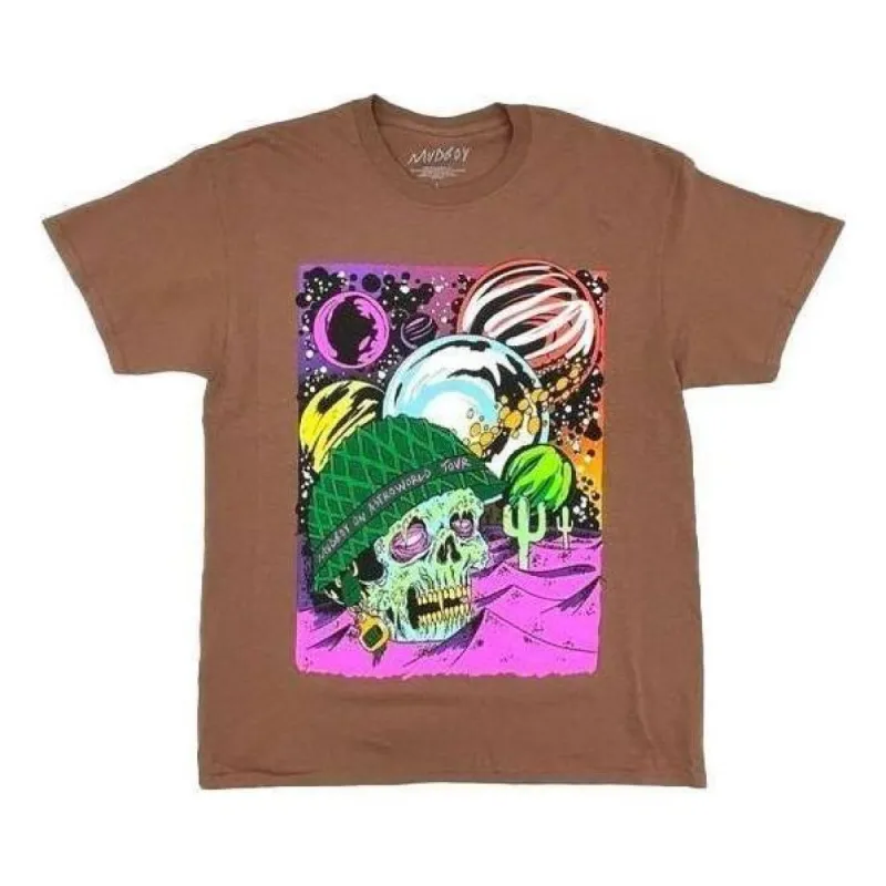 Travis Scott Cactus Jack x Sheck Wes Udboy On Astroworld Tour T-Shirt 'Brown' TC-351 sold by KicksCrew