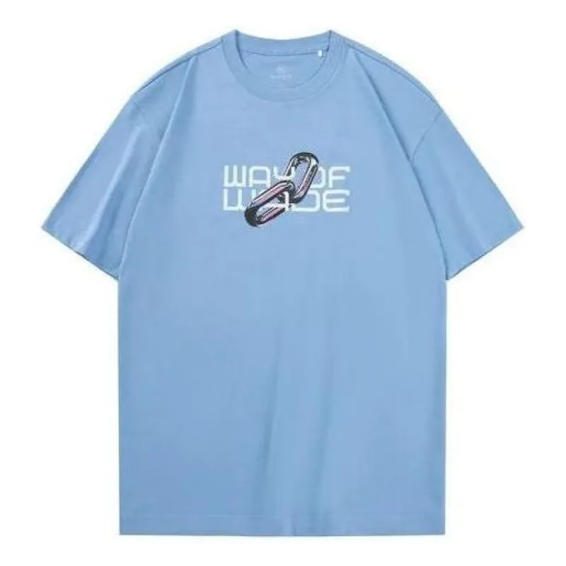 Li-Ning Way Of Wade We Are One Graphic T-shirt 'Blue' AHSS641-3K sold by KicksCrew