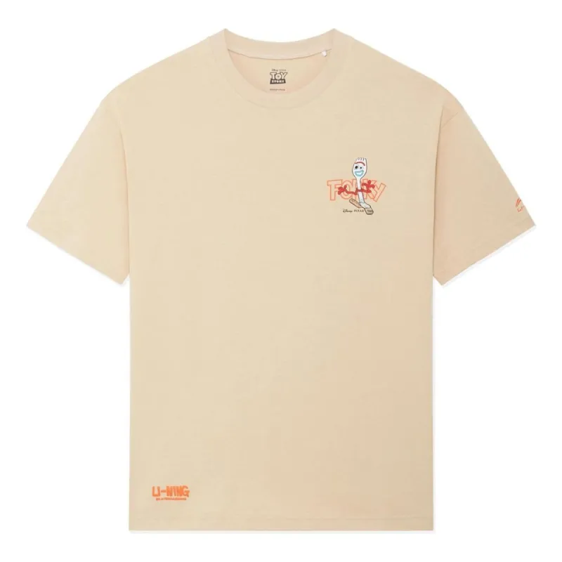 Li-Ning x Disney Toy Story Graphic T-shirt 'Light Brown' AHSS617-1 sold by KicksCrew