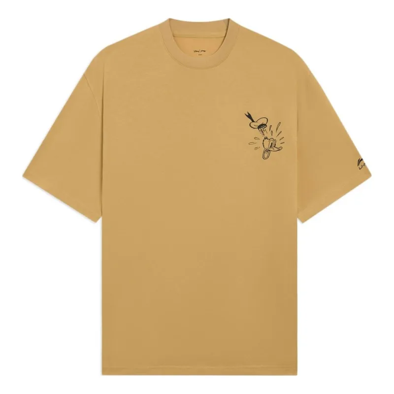 Li-Ning x Disney Graphic T-shirt 'Khaki' AHSS253-5 sold by KicksCrew