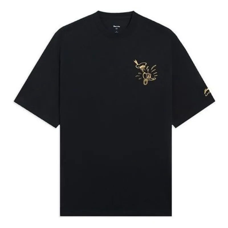 Li-Ning x Disney Graphic T-shirt 'Black' AHSS253-4 sold by KicksCrew