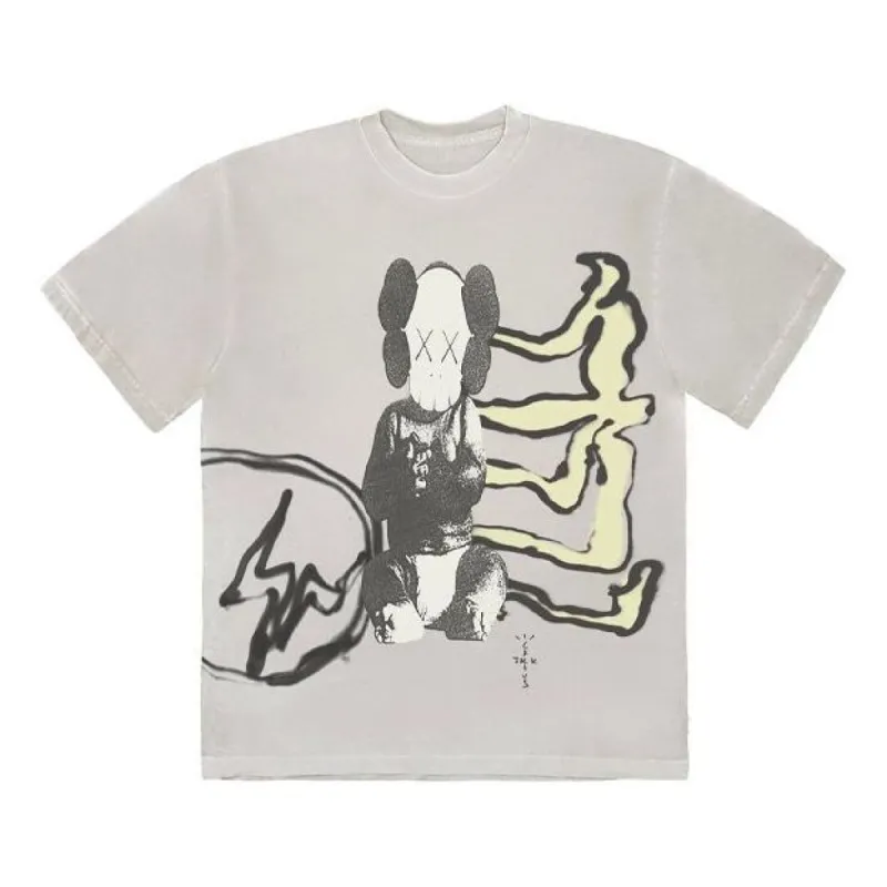 Travis Scott Cactus Jack x KAWS For Fragment Tee 'Vintage Wash' CJFR-SS01 sold by KicksCrew