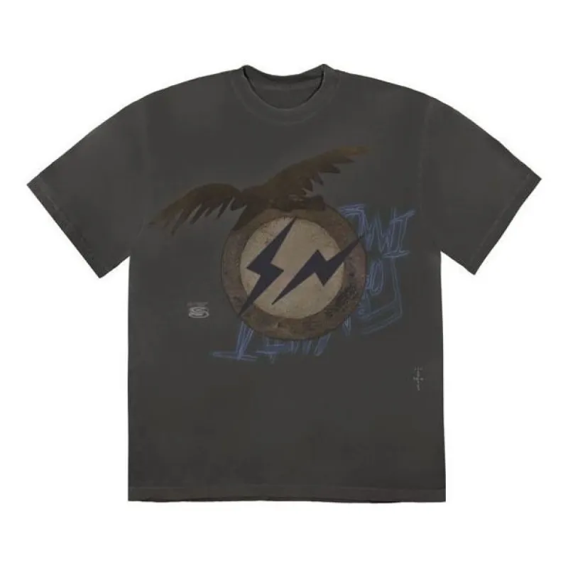Travis Scott Cactus Jack For Fragment Create T-shirt 'Washed Black' CJFN-SS30 sold by KicksCrew