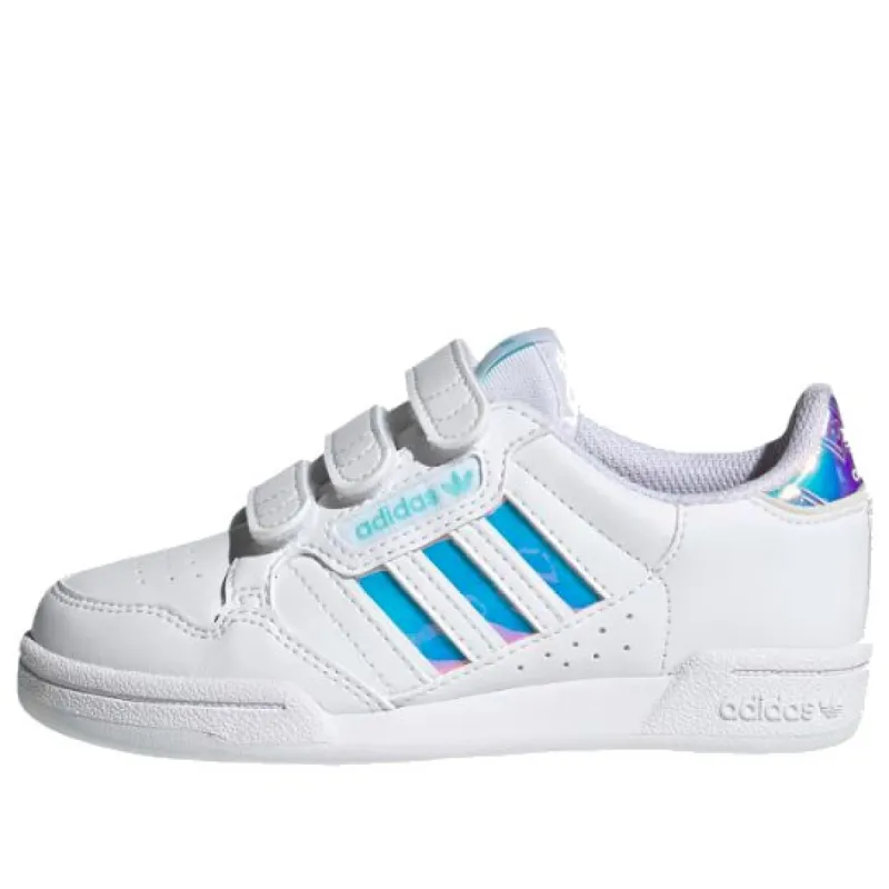 (PS) adidas originals Continental 80 Stripes 'White Pulse Aqua' GZ3257 sold by KicksCrew