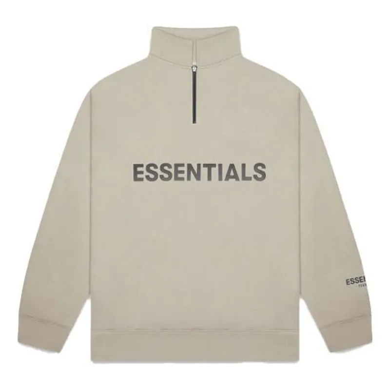 Fear of God Essentials FW20 Half Zip Sweatshirt 'Olive' FOG-FW20-200 sold by KicksCrew