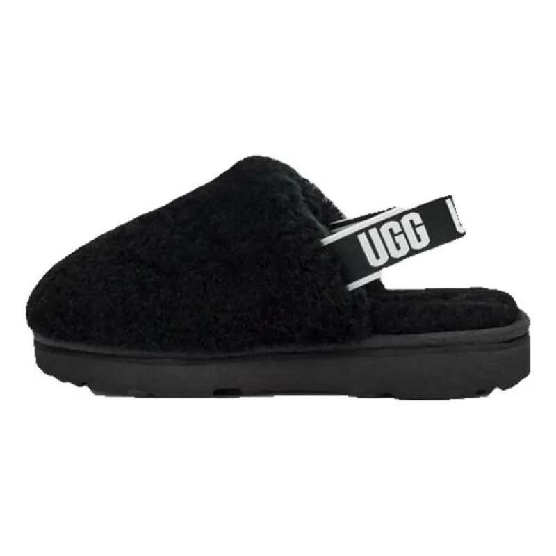 (PS) UGG Fluff Yeah Clog Slipper 'Black' 1123633K-BLK sold by KicksCrew