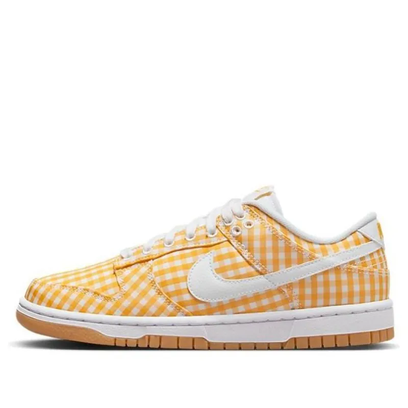 (WMNS) Nike Dunk Low 'Yellow Gingham' DZ2777-700 sold by KicksCrew