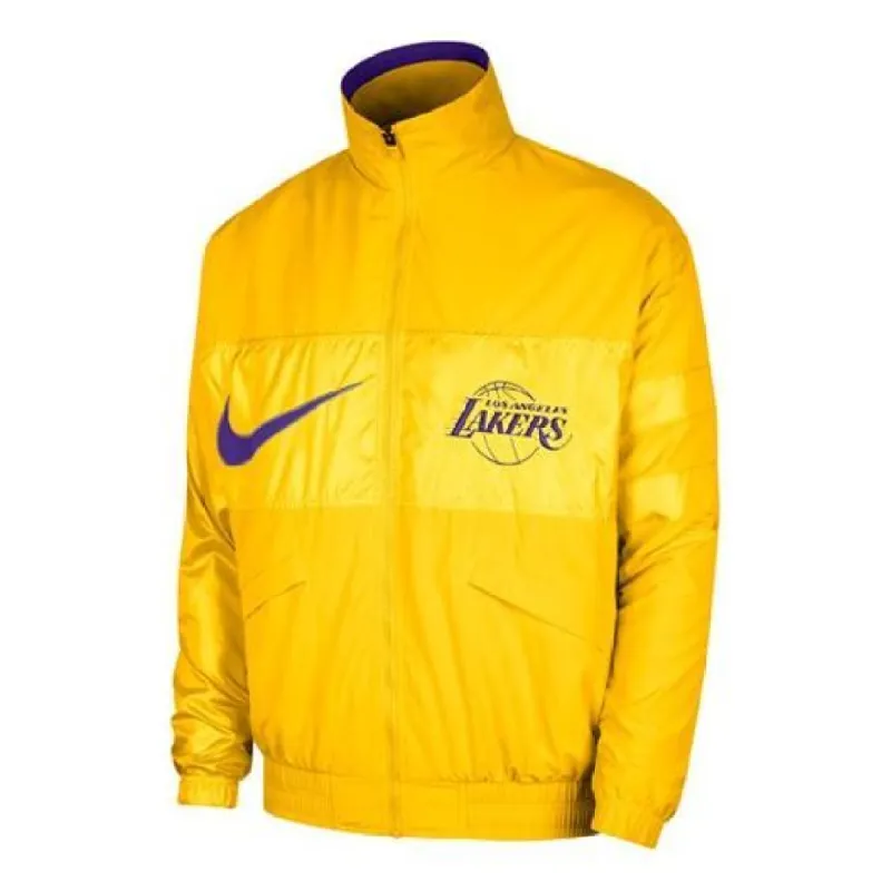 Nike NBA Lakers Courtside Jacket 'Yellow' DR9192-728 sold by KicksCrew