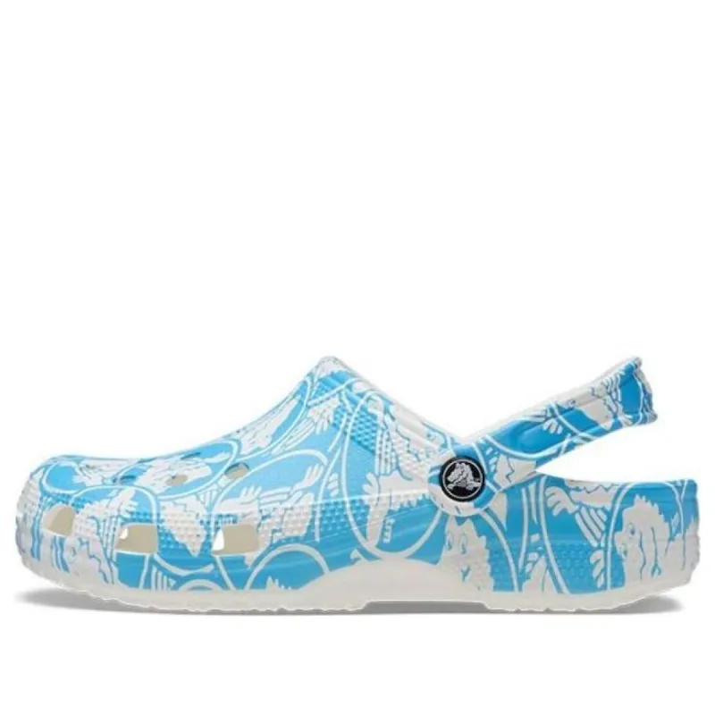 Crocs Classic Duke Print Clogs 'Blue White' 210003-4OX sold by KicksCrew