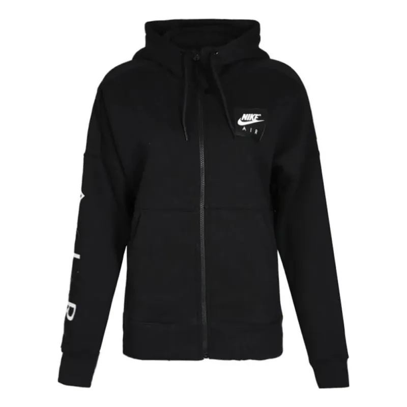 Nike AS NSW Air Full Zip Fleece Hoodie 'Black' 886045-010 sold by KicksCrew