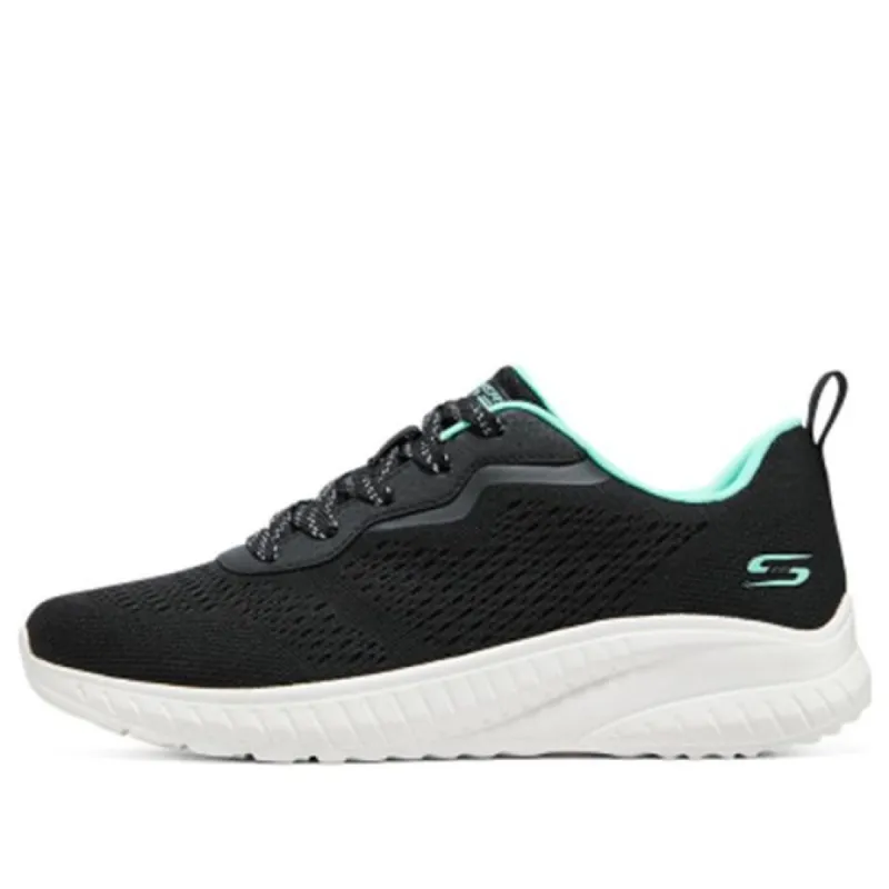 (WMNS) Skechers Black Bobs Squad Chaos 'Black' 117227-BLK sold by KicksCrew