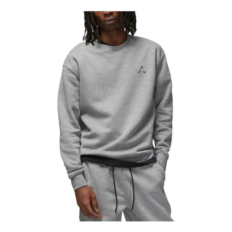 Air Jordan Essentials Fleece Crewneck Sweatshirt 'Grey' DQ7520-091 sold by KicksCrew