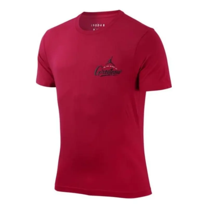 Air Jordan Jumpman Logo T-shirt 'Red' CI0079-687 sold by KicksCrew