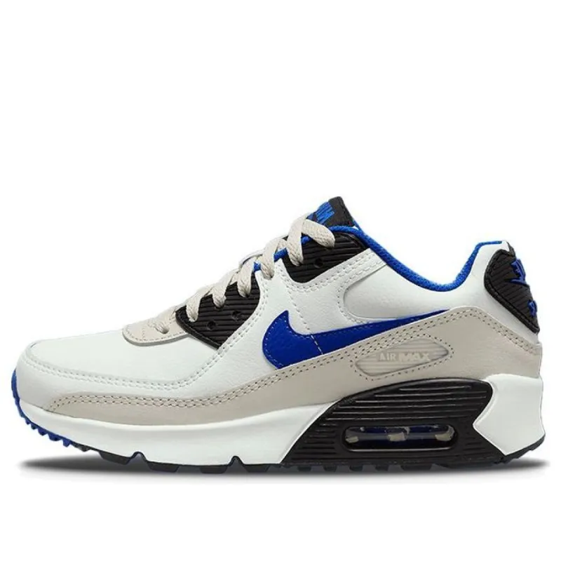 (GS) Nike Air Max 90 Leather 'Summit White Racer Blue' DV3607-100 sold by KicksCrew