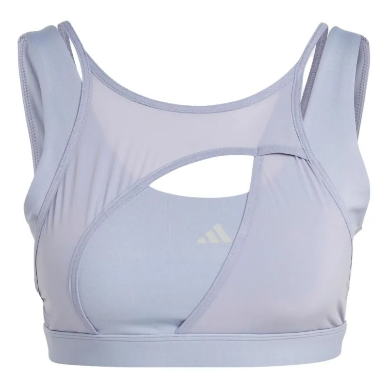(WMNS) adidas Powerimpact Luxe Medium-support Bra 'Purple' HR9734 sold by KicksCrew