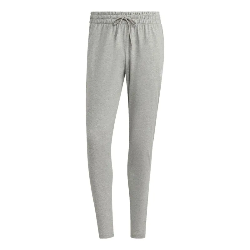 adidas Essentials Single Jersey Tapered Open Hem Pants 'Medium Grey Heather' IC9411 sold by KicksCrew