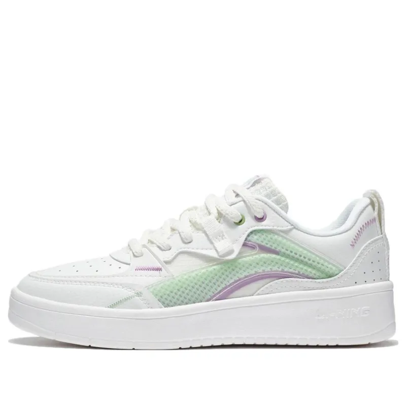 (WMNS) Li-Ning Classic Leisure 'White Light Green' AGCS086-3 sold by KicksCrew