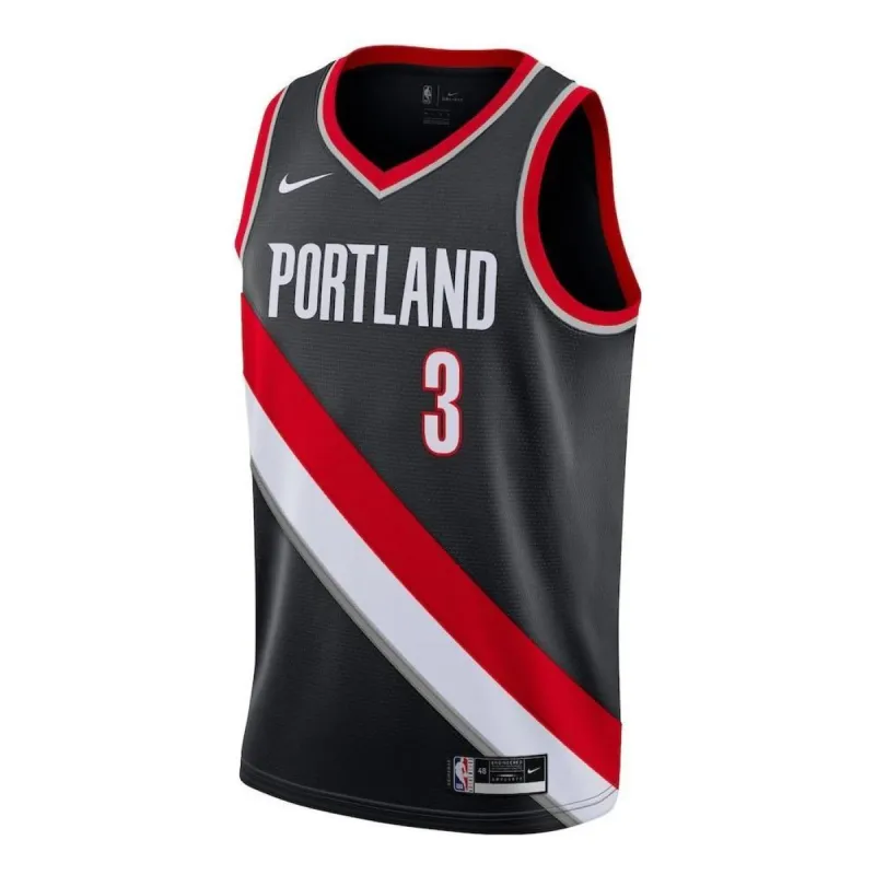Nike x NBA Portland Trail Blazers 20-21 Jerseys 'CJ McCollum 3' CW3680-011 sold by KicksCrew