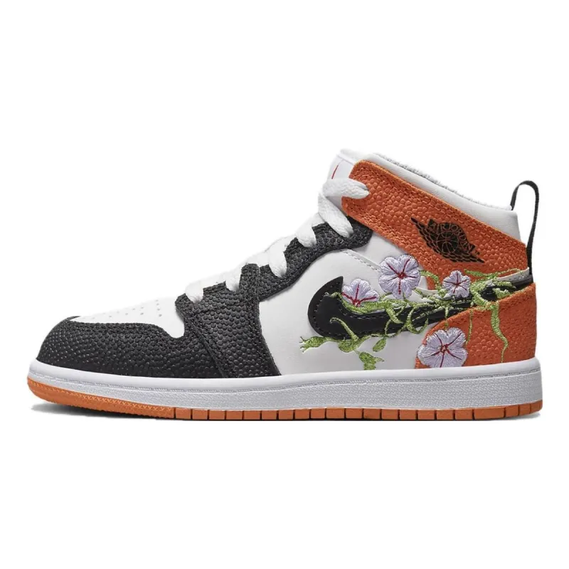 (PS) Air Jordan 1 Mid 'Floral' DQ8393-100 sold by KicksCrew