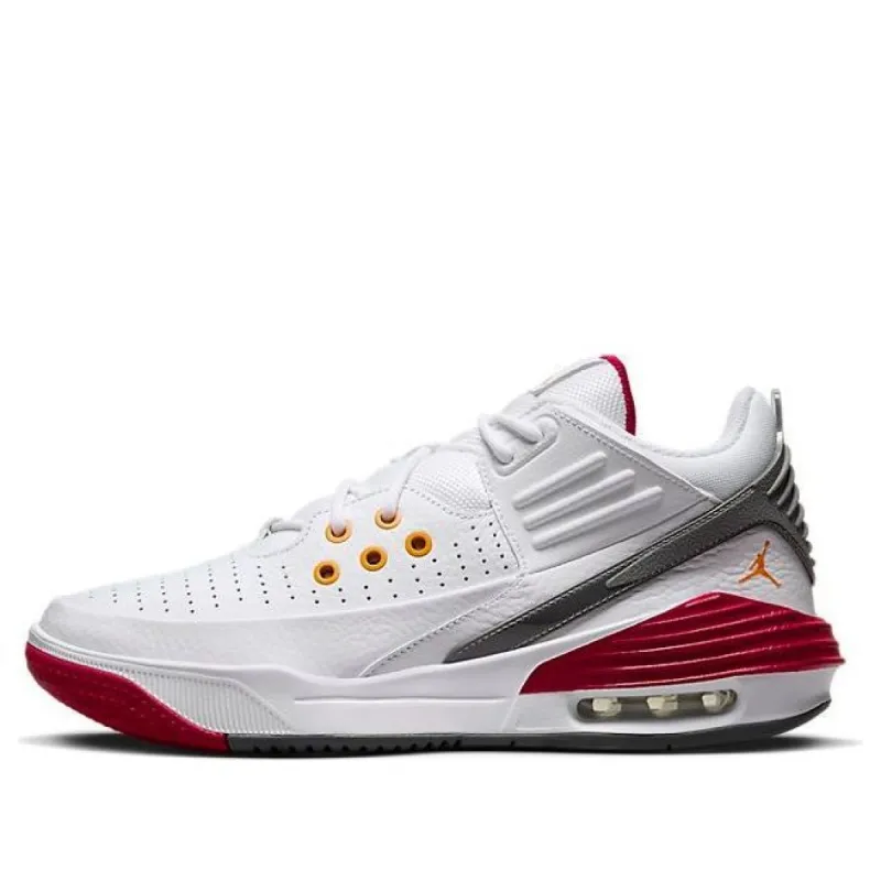 Air Jordan Max Aura 5 'White Cardinal Red' DZ4353-160 sold by KicksCrew