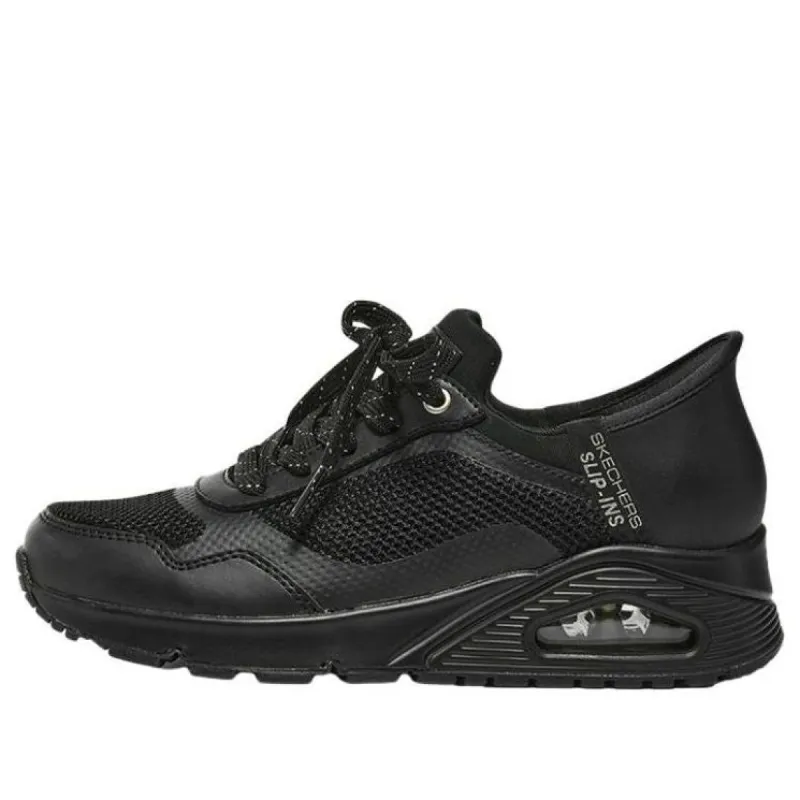 (WMNS) Skechers Uno Slip-In Air 'Pure Black' 177111-BBK sold by KicksCrew