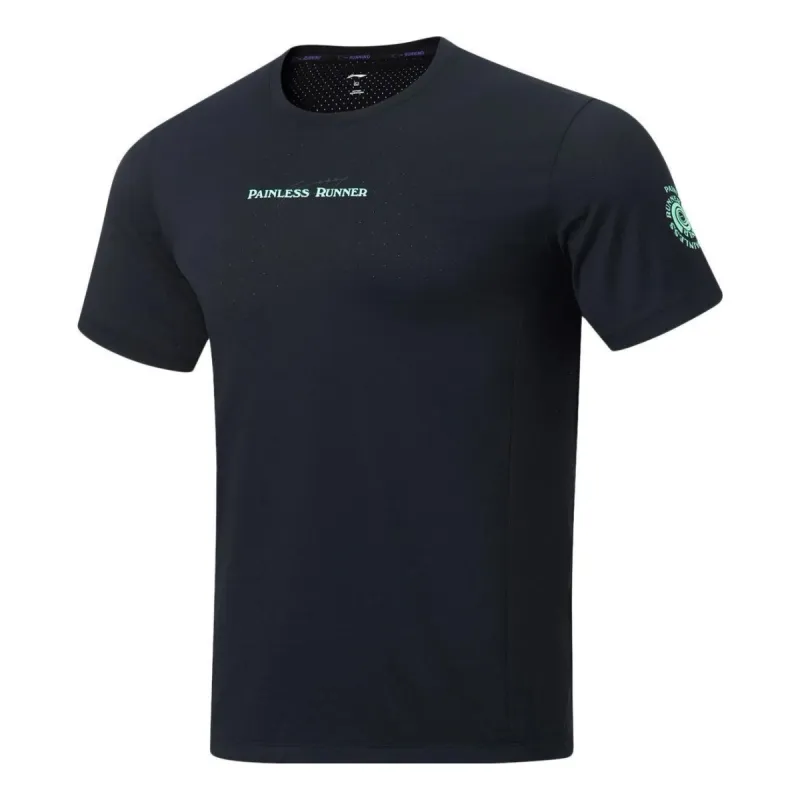 Li-Ning Lifestyle Sport Running Tee 'Black' ATST515-1 sold by KicksCrew